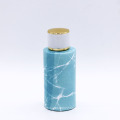 wholesale 100ml cosmetic glass spray container cylinder blue empty perfume bottle